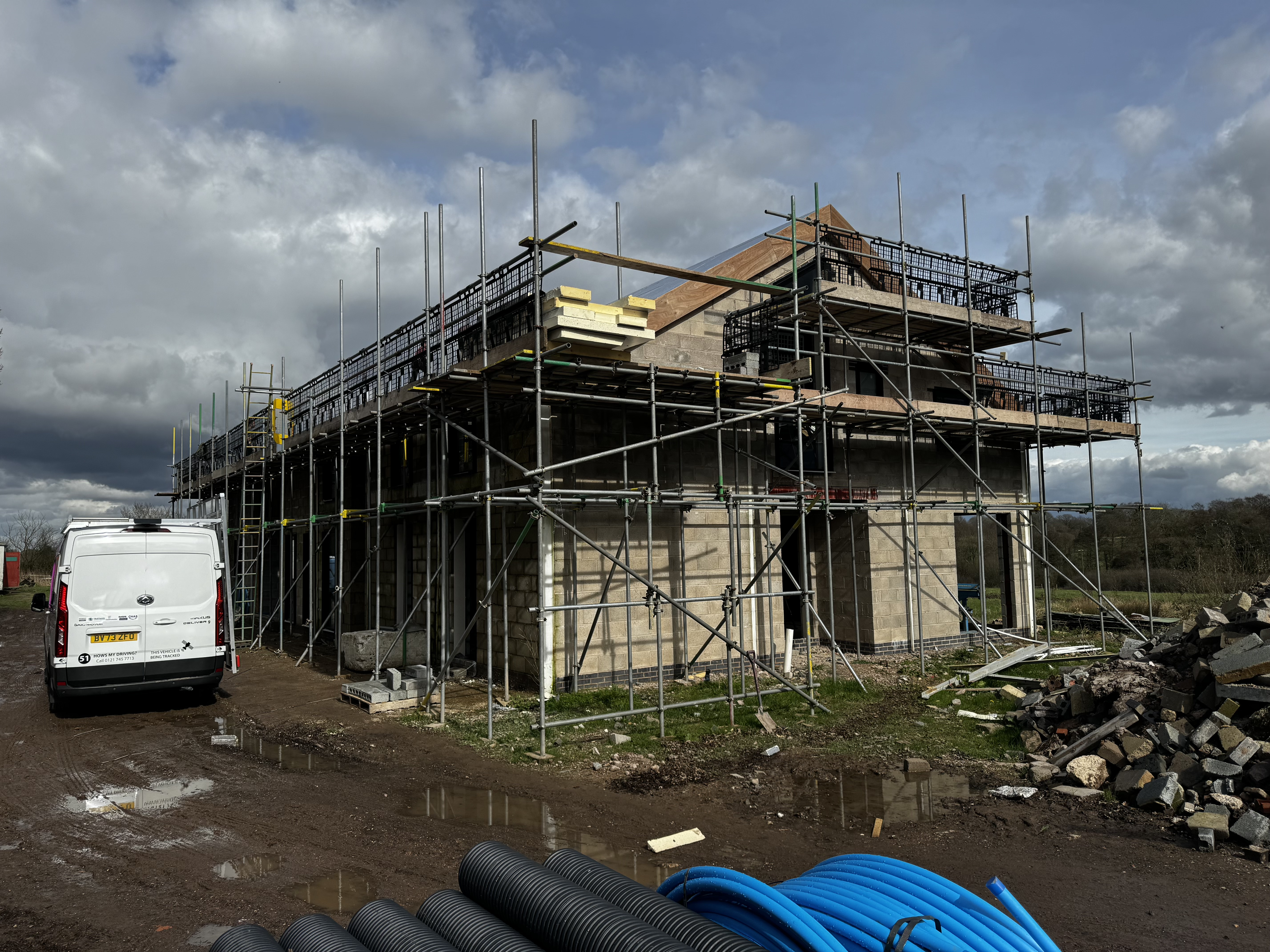 Scaffold project example 2 in the West Midlands